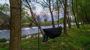 Hamac pom pom black edition pe mal de strei