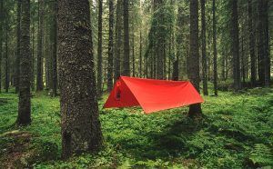 Tenda slim pentru hamac rosu