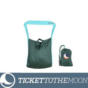 Sacosa-Eco-Dark Green-Turquoise ticket to the moon
