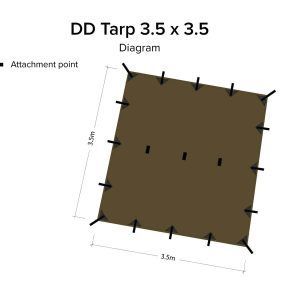 Tenda-3.5x3.5-Coyote-Brown-DD-Hammocks