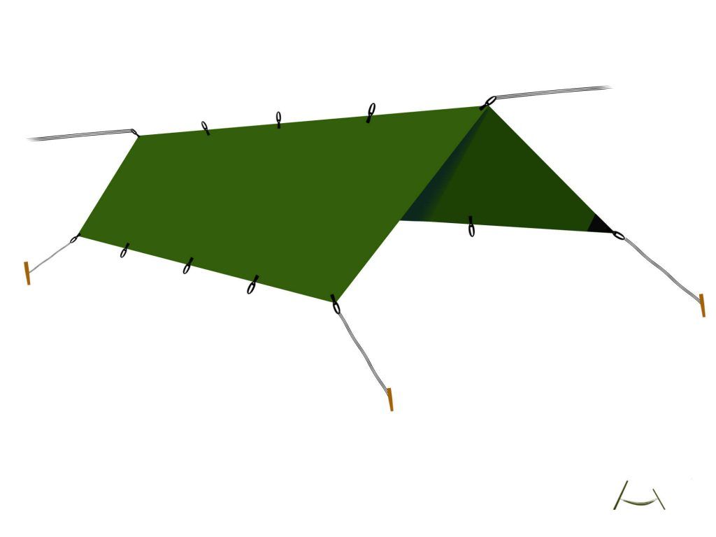 Tenda prelata- 3 ancorari de baza: A frame
