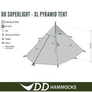 Cort DD Hammocks SuperLight Pyramid Tent XL 5