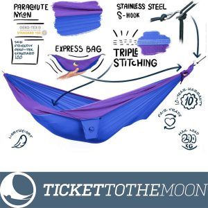 Hamac Ticket to the Moon King Size Blue – Purple