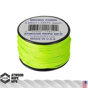 Micro Cord Atwood Rope MFG neon glow