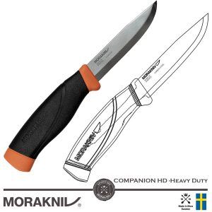 Cutit-Morakniv-Companion-Heavy-Duty orange bushcraft, camping