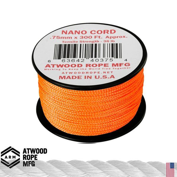 Nano Cord Atwood Rope MFG-neon-orange