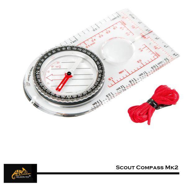 Busola Scout Compass Mk2 Helikon-Tex ideala pentru camping, hiking, sporturi nautice, outdoor, supravietuire, calatorie sau drumetie