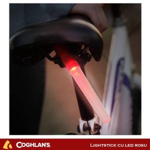 Bat luminos cu LED rosu pentru camping