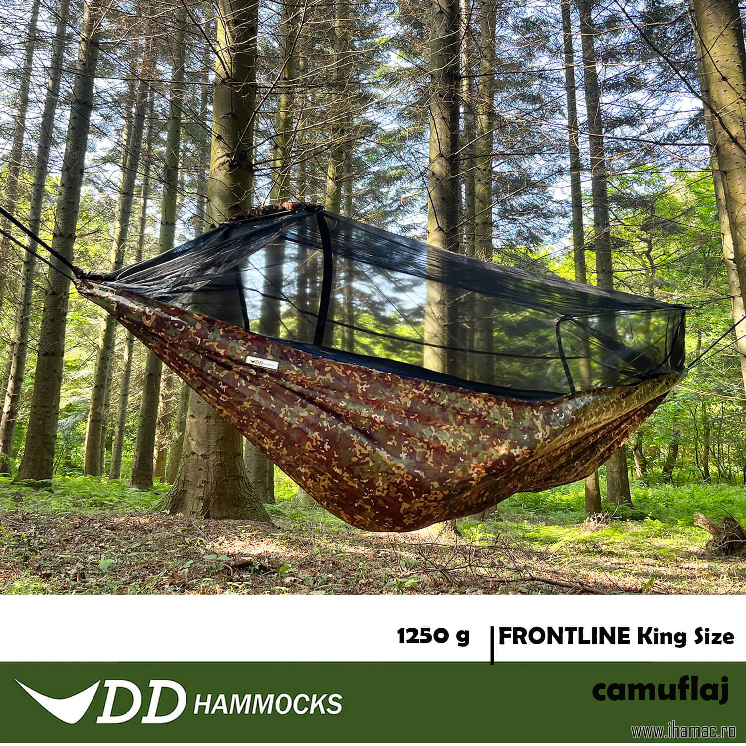 Hamac Frontline King Size Camuflaj DD Hammocks double -layer